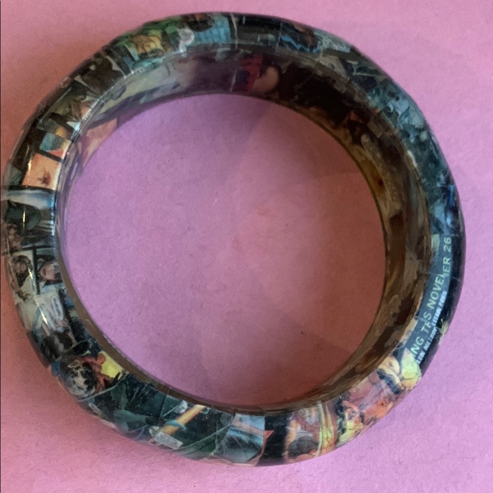 Colorful Graphic Bangle Bracelet - Picture 2 of 8